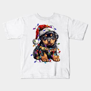 Christmas Puppy Kids T-Shirt